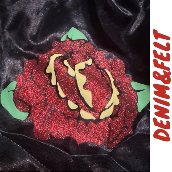 Hallow’s Eve Girls Black/Red Day of The Dead Tulled Dress Halloween Costume |NEW - Picture 5 of 9